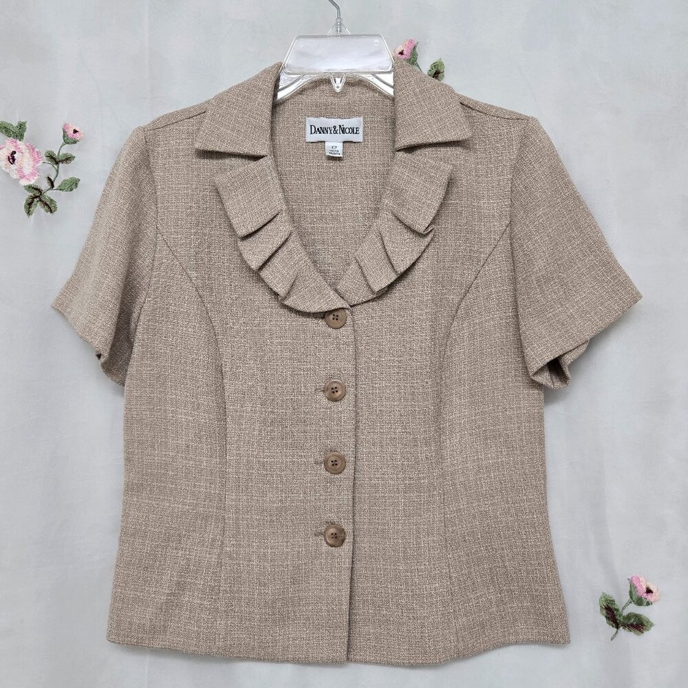 Danny & Nicole* Short-Sleeve Vintage Blazer* Size: 10P